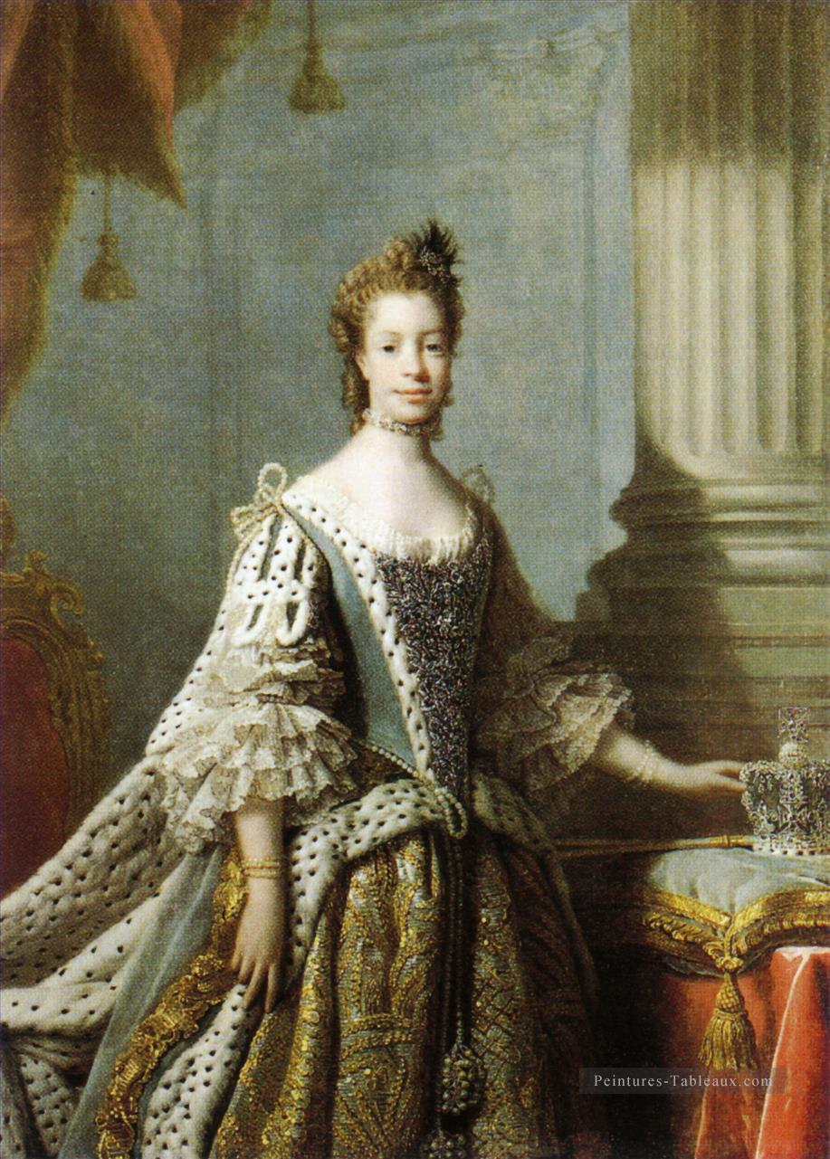 Charlotte Sophia de Mecklembourg Strelitz 1762 Allan Ramsay portraiture classicisme Peintures à l'huile